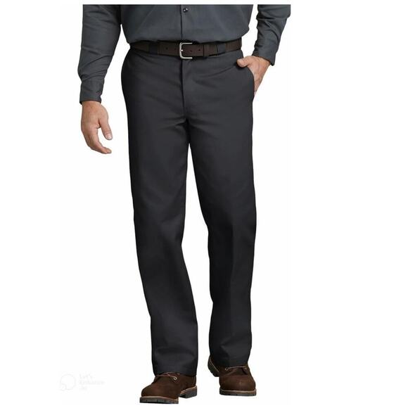 Dickies Men's Original Fit 874 Work Pants Size 42 x 30 Black Straight Leg - Picture 1 of 5